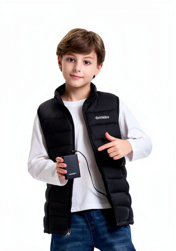 ORRNIKKO Kids Heated Vest Fast Heating Ultra Soft-2