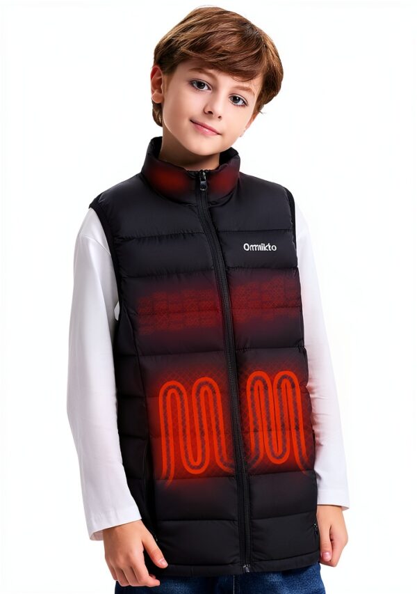ORRNIKKO Kids Heated Vest Fast Heating Ultra Soft-0
